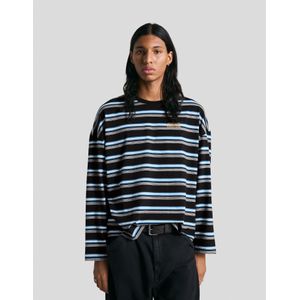 Bershka Oversized T-Shirt Met Lange Mouwen Heren L Blauw