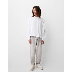 Bershka Baggy Jeans Heren 44 Grijs