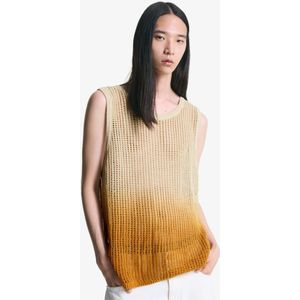 Bershka Gebreid Gilet Vest Heren M Beige