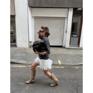 Bershka Kanten Minirok Met Volant Dames S Gebroken Wit