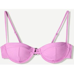 Bershka Glanzende Bikinitop Met Cups Dames M Paars