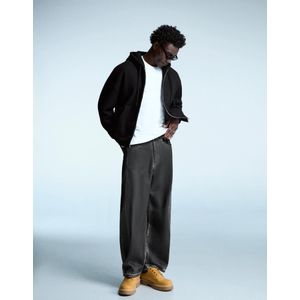 Bershka Barrel Broek Met Print Heren 38 Zwart