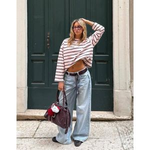 Bershka Bikertas Dames Bordeaux