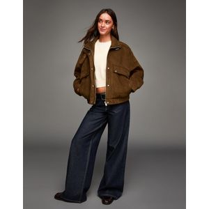 Bershka Jack Van Imitatiesuède Dames M Bruin