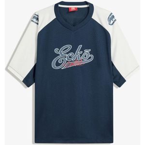 Bershka Ecko Unltd Sport T-Shirt Met Gaasstof Heren S Blauw