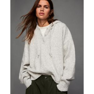 Bershka Trui Met Capuchon Dames M Grijs