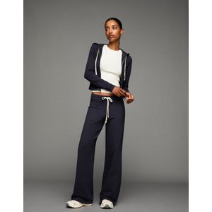 Bershka Capuchonsweater Met Rits Dames L Marineblau