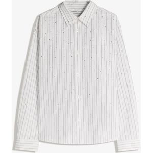 Bershka Boxy Overhemd Met Studs Heren S Wit