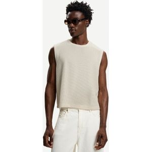 Bershka Worker Gilet Heren Xl Gebroken Wit