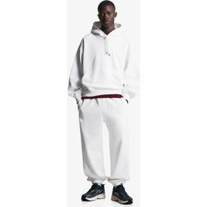 Bershka Sweatstof Joggingbroek Heren S Wit