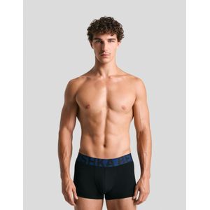 Bershka 3-Pack Boxershorts Met Brede Tailleband Heren M Blauw