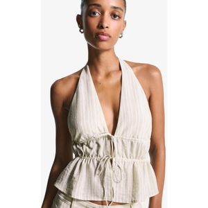 Bershka Haltertop Dames Xs Kameel