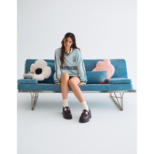 Bershka Mofusand-Print T-Shirt Met Lange Mouw Dames Xxs Lichtblauw