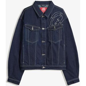 Bershka Ecko Unltd Denim Jas Heren S Marineblau