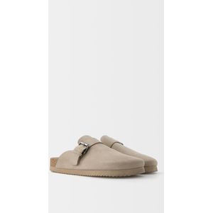 Bershka Clog Met Gesp Heren 45 Taupe