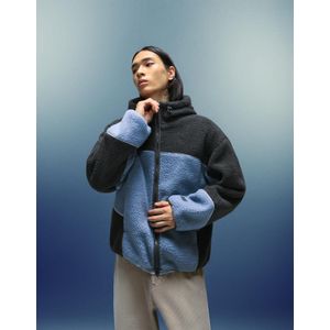 Bershka Teddy Jas Heren L Lichtblauw