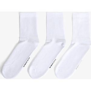 Bershka Sportsokken 3-Pack Heren M Wit