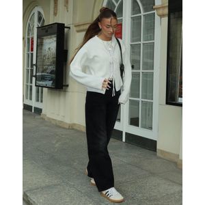 Bershka Vest Met Strik Dames L Ecru