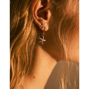Bershka 9-Pack Zee-Oorbellen - Signature Edition Dames Goud