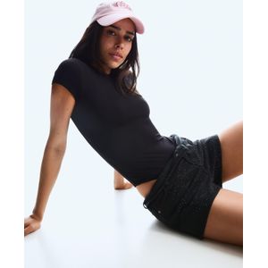 Bershka Body Met Korte Mouw Dames S Zwart
