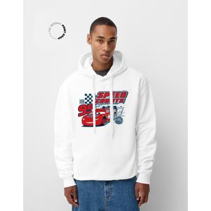 Bershka Cars Wearable Art Oversized Sweater Heren M Wit