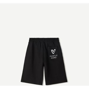 Bershka Bermudashort Met Print Heren L Zwart