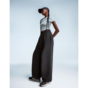 Bershka Sweatstof Joggingbroek Met Stoppers Dames L Donkergrijs