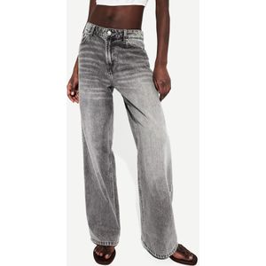 Bershka Baggy Jeans Dames 44 Donkergrijs