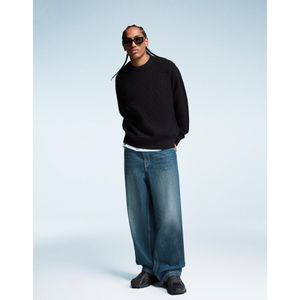 Bershka Superbaggy Jeans Heren 40 Groen