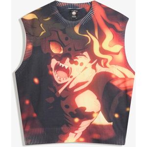 Bershka Demon Slayer Tanktop Heren S Zwart