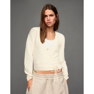 Bershka Ballerinacardigan Dames Xs Ecru