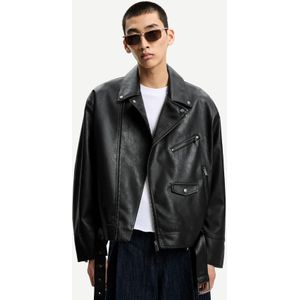 Bershka Jack Met Leereffect Heren Xl Zwart