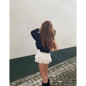 Bershka Boho Broekrok Met Structuur Dames S Ecru