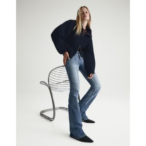 Bershka Bootcut Jeans Met Lage Taille Dames 38 Blauw
