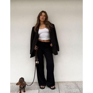 Bershka Oversized Blazer Dames S Zwart