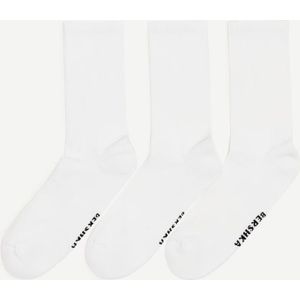 Bershka Sportsokken 3-Pack Heren L Wit