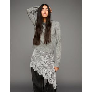 Bershka Kanten Pareorok Dames Wit