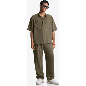 Bershka Baggy Joggingbroek Heren L Kaki