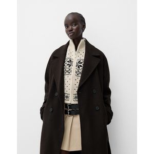 Bershka Trenchcoat Dames Xs Bruin