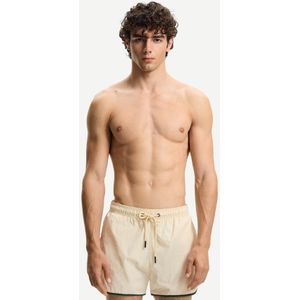 Bershka Korte Zwembroek Met Biesjes Heren Xl Zand