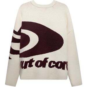 Bershka Out Of Core Jacquard Trui Heren L Beige