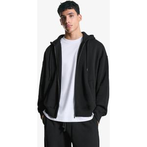 Bershka Capuchonsweater Met Rits Heren Xl Zwart