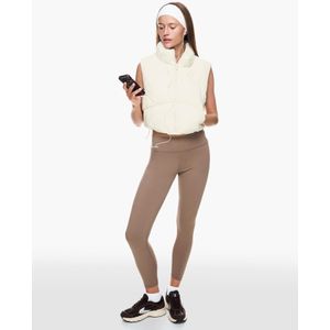 Bershka Cropped Gewatteerde Bodywarmer Dames S Wit