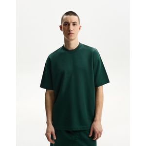 Bershka Sweatstof T-Shirt Met Korte Mouw Heren Xl Groen