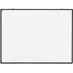 Whiteboard gelakt staal - Softline profiel zwart - 45x60 cm - Smit Visual