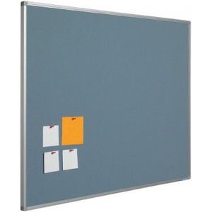 Prikbord bulletin 16mm blauw - 120x240 cm - Smit Visual