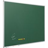 Groen Softline krijtbord 120x300cm - Smit Visual