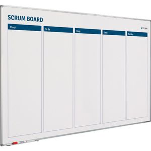 Whiteboard Scrum verbeterbord - 100x100 cm - Smit Visual