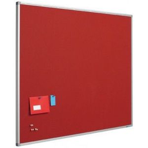 Prikbord bulletin 16mm rood - 120x300 cm - Smit Visual