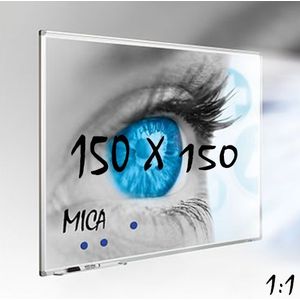 Mica projectiebord / whiteboard 150x150 cm - 1:1 - Smit Visual